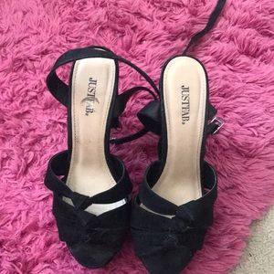 Black just fab heels